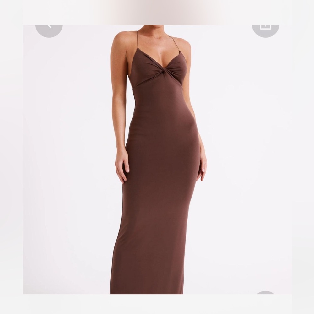 Meshki brown maxi dress